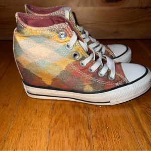 Converse x Missoni Hidden Wedge High Tops. Excellent condition